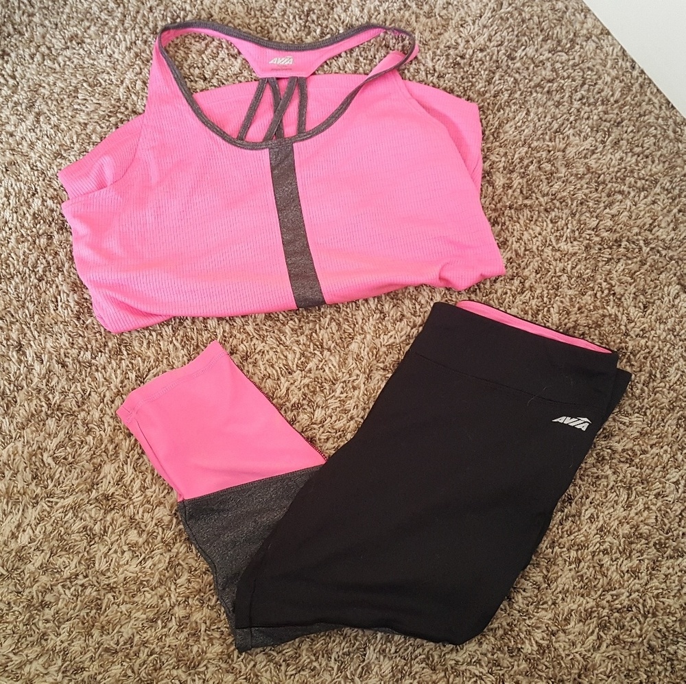 😍👍 Avia Top & Bottom Workout Fit  *Gently Used*